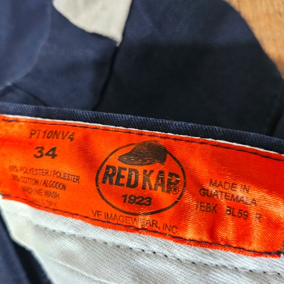 Red Kap Pants Mens size 34 - Picture 2 of 2